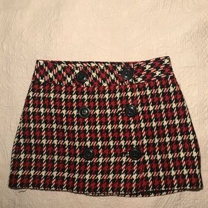 Express Houndstooth mini skirt size 6